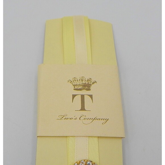 Austrian Crystal Ribbon Bookmark Banded Fish Enameled Rhinestone Two's Company - Picture 3 of 6